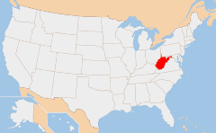 west virginia map